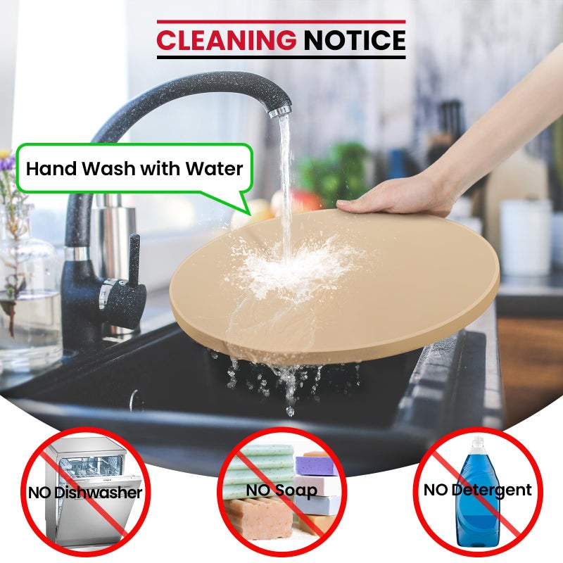 Unicook 12 Inch Round Pizza Stone, Heavy Duty Cordierite Bread Baking Stone for RV Oven, Grill and Toaster Oven, Ideal for Baking Crisp Crust Pizza, Bread, Cookies and More - Image 5